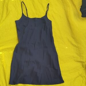 Navy Blue Slip Dress